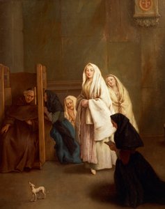 Les sept sacrements : Confession - Pietro Longhi