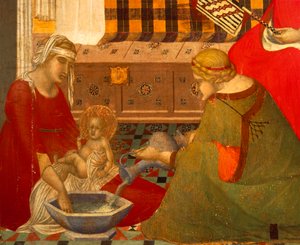 Naissance de la Vierge (détail) - Pietro Lorenzetti
