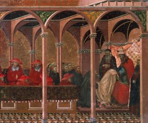 Honorius III approuvant la règle carmélite (détail)