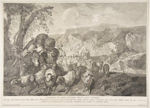 Départ de David le berger de la maison de son père, 1743-63 - Pietro Monaco