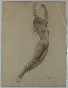Femme Nue Sautant - Pietro Montana
