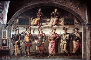 Force et tempérance avec six héros anciens