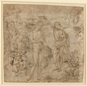 Le baptême du Christ - Pietro Perugino
