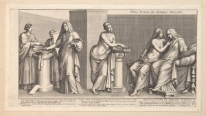 Mariage Aldobrandinien (partie gauche) - Pietro Sante Bartoli