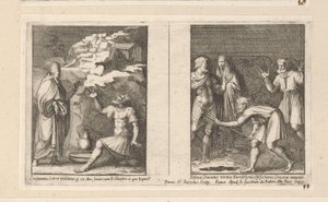 Le pape Sylvestre guérit Constantin et Sainte Hélène trouve la vraie croix - Pietro Sante Bartoli