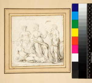 Athéna et trois femmes - Pietro Santi Bartoli