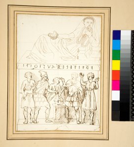 Urne cinéraire étrusque (plume) - Pietro Santi Bartoli