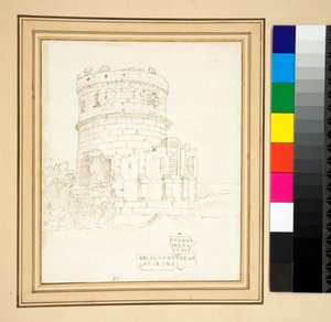 Croquis du tombeau des Plautii - Pietro Santi Bartoli