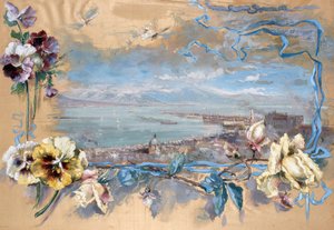 Vue de Naples à travers des pensées