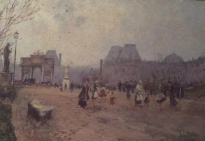 Vue des jardins des Tuileries, Paris