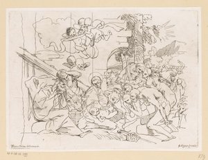 Adoration des bergers - Pietro Testa