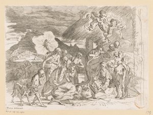 Adoration des bergers - Pietro Testa