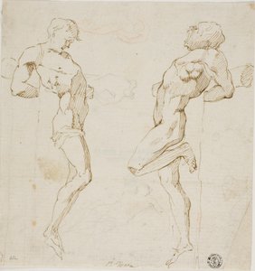 Études pour les voleurs sur la croix (recto), esquisse de figures (verso)