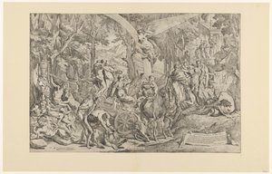 Triomphe de la peinture sur le Parnasse - Pietro Testa