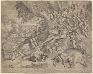 Vénus et Adonis - Pietro Testa