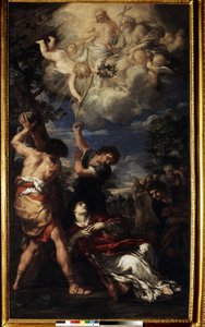 Le martyre de Saint Étienne - Pietro da (1596 1669) Cortona