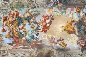 Le triomphe de la providence divine (détail) - Pietro da (1596 1669) Cortona