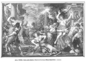 Enlèvement des Sabines - Pietro da 1596 1669 Cortona