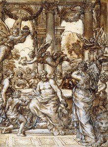 Cybèle devant le conseil des dieux - Pietro da Cortona
