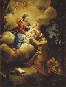 La vision de Saint François - Pietro da Cortona