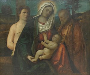 Sainte famille avec saint Sébastien