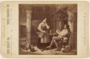 Le boulanger prudent The Cautious Baker. [painting by Conrad Kreul]