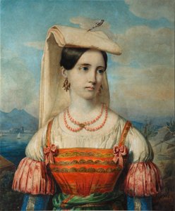 Portrait de Sophia Michailovna Sollogub - Pimen Nikitich Orlov