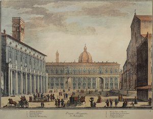 Italie, Bologne, Piazza Maggiore ou Piazza Grande - Pio Panfili