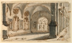 Conception de scène, intérieur des absides - Pio Panfili
