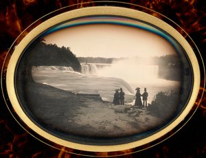 Daguerreotype des chutes du Niagara par Babbitt, vers 1855 - Platt D. Babbitt