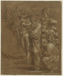 Adoration des mages - Polidoro da Caravaggio (possibly)