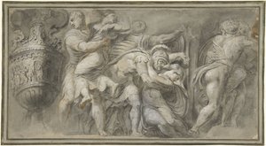 Enlèvement des Sabines - Polidoro da Caravaggio