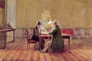 Adam Bernard Mickiewicz jouant aux échecs avec un ami, 1830