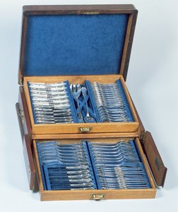 Ensemble de couverts à fruits de mer (argent) - Polish School