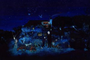 Grand-père et les étoiles, 2022 (aquarelle et gouache sur papier)