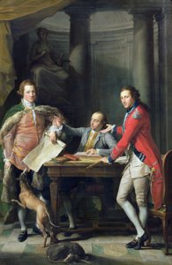 Sir Watkin Williams-Wynn (1748-89), Thomas Apperley (1734-1819) et le capitaine Edward Hamilton - Pompeo Girolamo Batoni