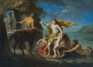 Thétis donne Achille à Chiron - Pompeo Girolamo Batoni