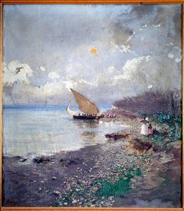 Retour de la pêche - Pompeo Mariani