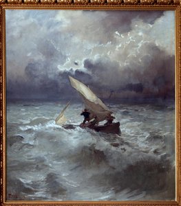 Tempête en mer - Pompeo Mariani