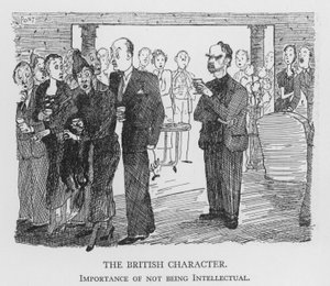 Le Caractère britannique, Importance de ne pas être intellectuel (lithographie)