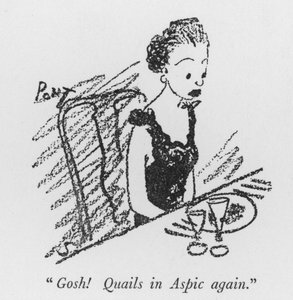 « Oh là là ! Encore des cailles en aspic » (lithographie)