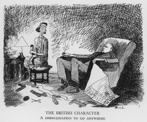Le caractère britannique, une réticence à aller n