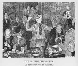 Le caractère britannique, tendance à être chaleureux (lithographie)