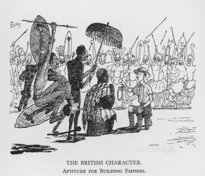 Le Caractère britannique, Aptitude à construire des empires (lithographie)