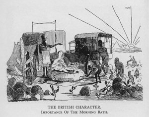 Le caractère britannique ; Importance du bain matinal