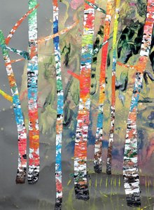 Une forêt de bouleaux aux couleurs chatoyantes
