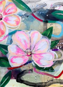 Abstrait floral rose