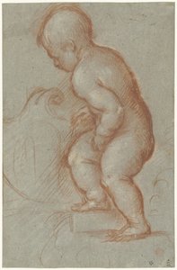 Putto avec un blason - Pordenone (attributed to)