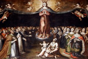 Église de la Miséricorde. Vierge Marie. Évora. Portugal.