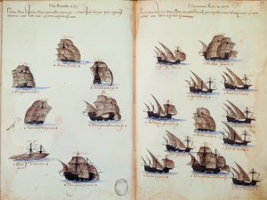 Page de manuscrit : Mémoires des armadas du Portugal sous le roi Manuel I